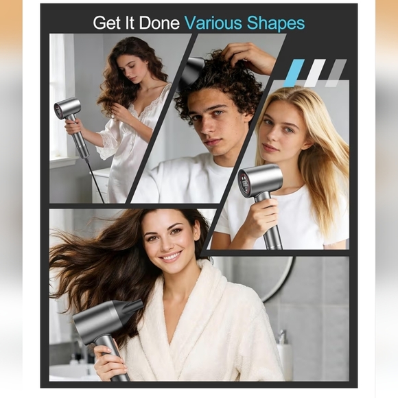 Cosy Companions Hair Dryer - Negative Ionic Blow Dryer w/ 150000 RPM High Speed - Picture 8 of 11